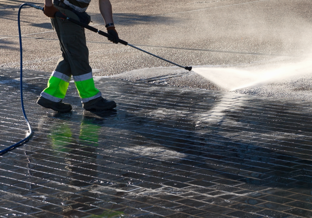 commercial pressure washing edinburgh