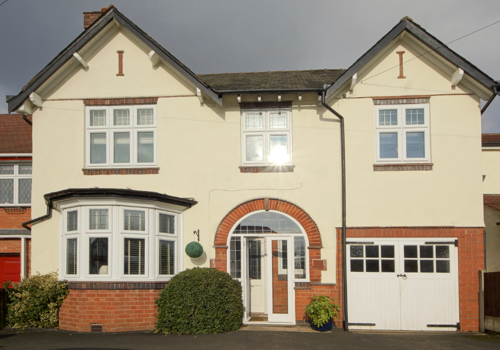 Our render cleaners in edinburgh, completed another render clean on this large detatched home.