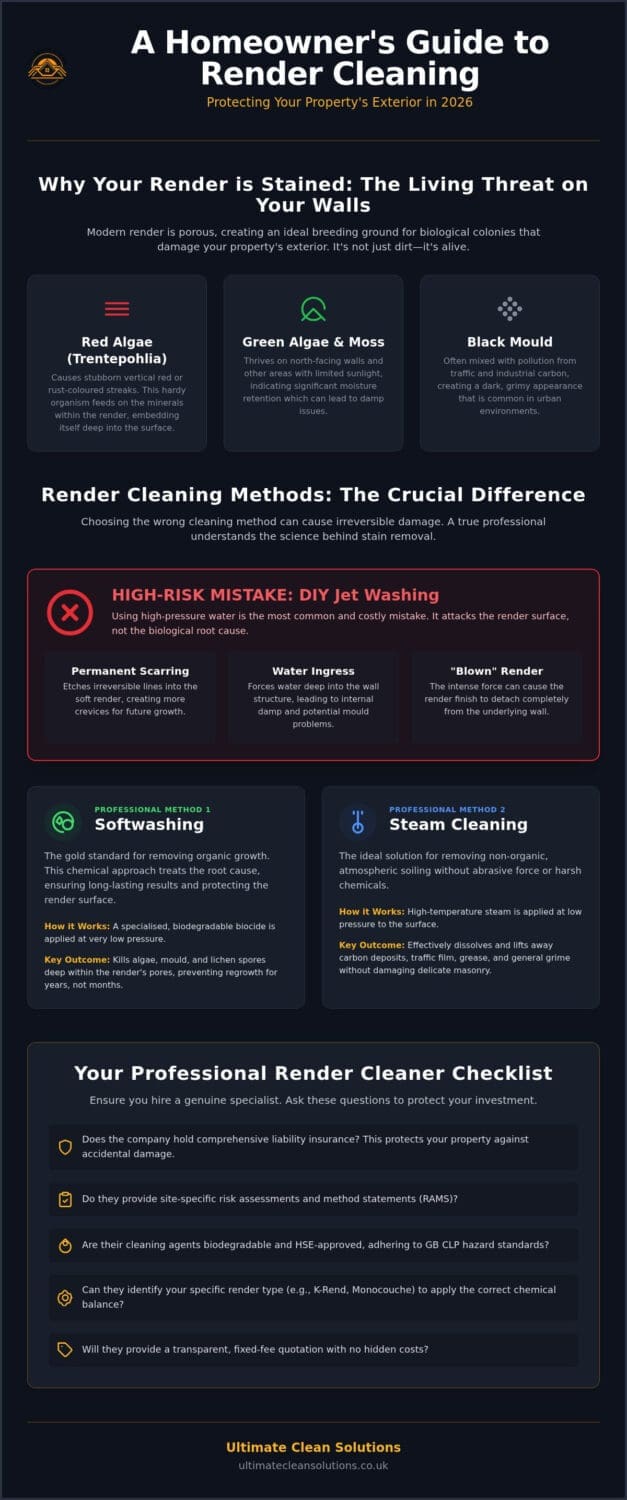 Choosing a Professional Render Cleaning Company: The 2026 Property Owner’s Guide