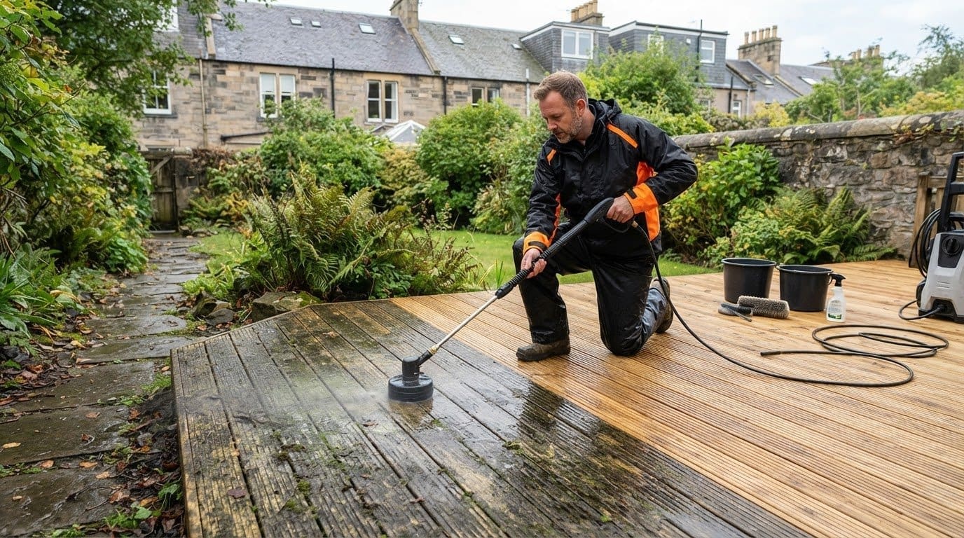 Decking Cleaning Edinburgh: How to Clean Timber and Composite Decking Safely